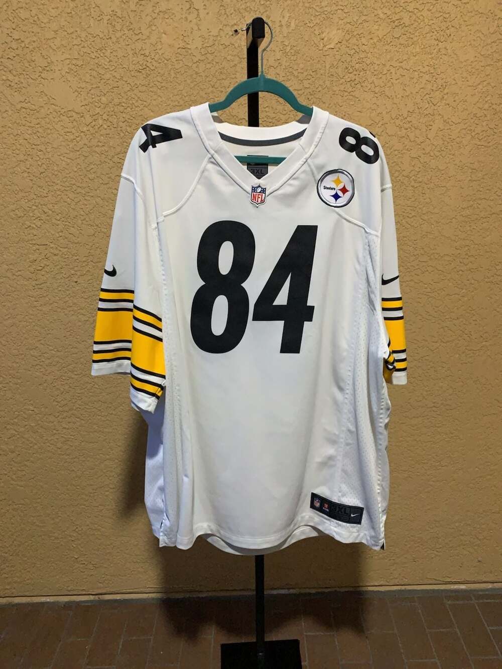 Nike Pittsburgh Steelers Antonio Brown 84 Jersey White Size 3XL